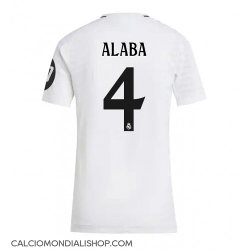 Maglie da calcio Real Madrid David Alaba #4 Prima Maglia Femminile 2024-25 Manica Corta